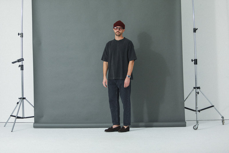 Tee-Shirt Oversized Acid Wash Grey