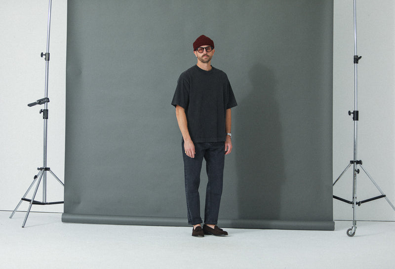 Tee-Shirt Oversized Acid Wash Grey