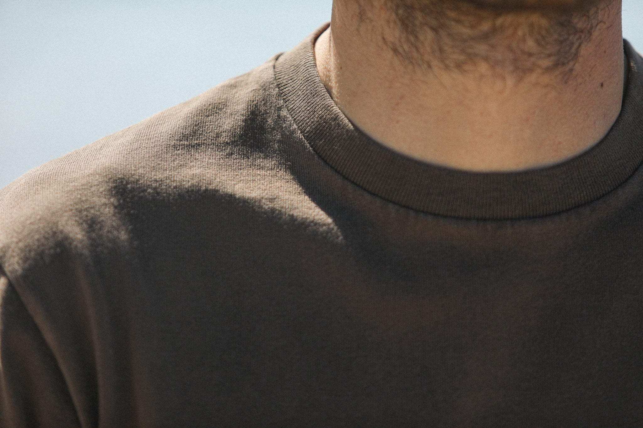 Tee-Shirt Confort Acid Wash Cappuccino