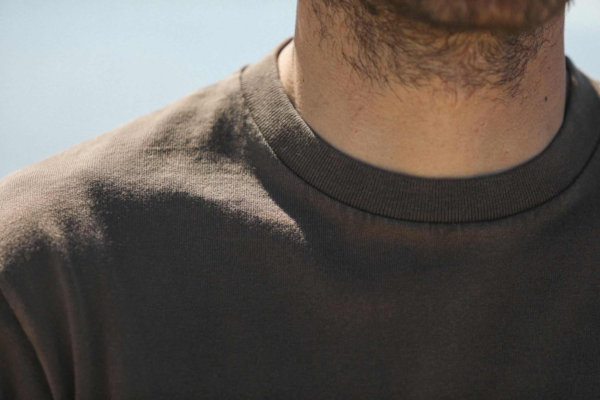 Tee-Shirt Confort Acid Wash Cappuccino