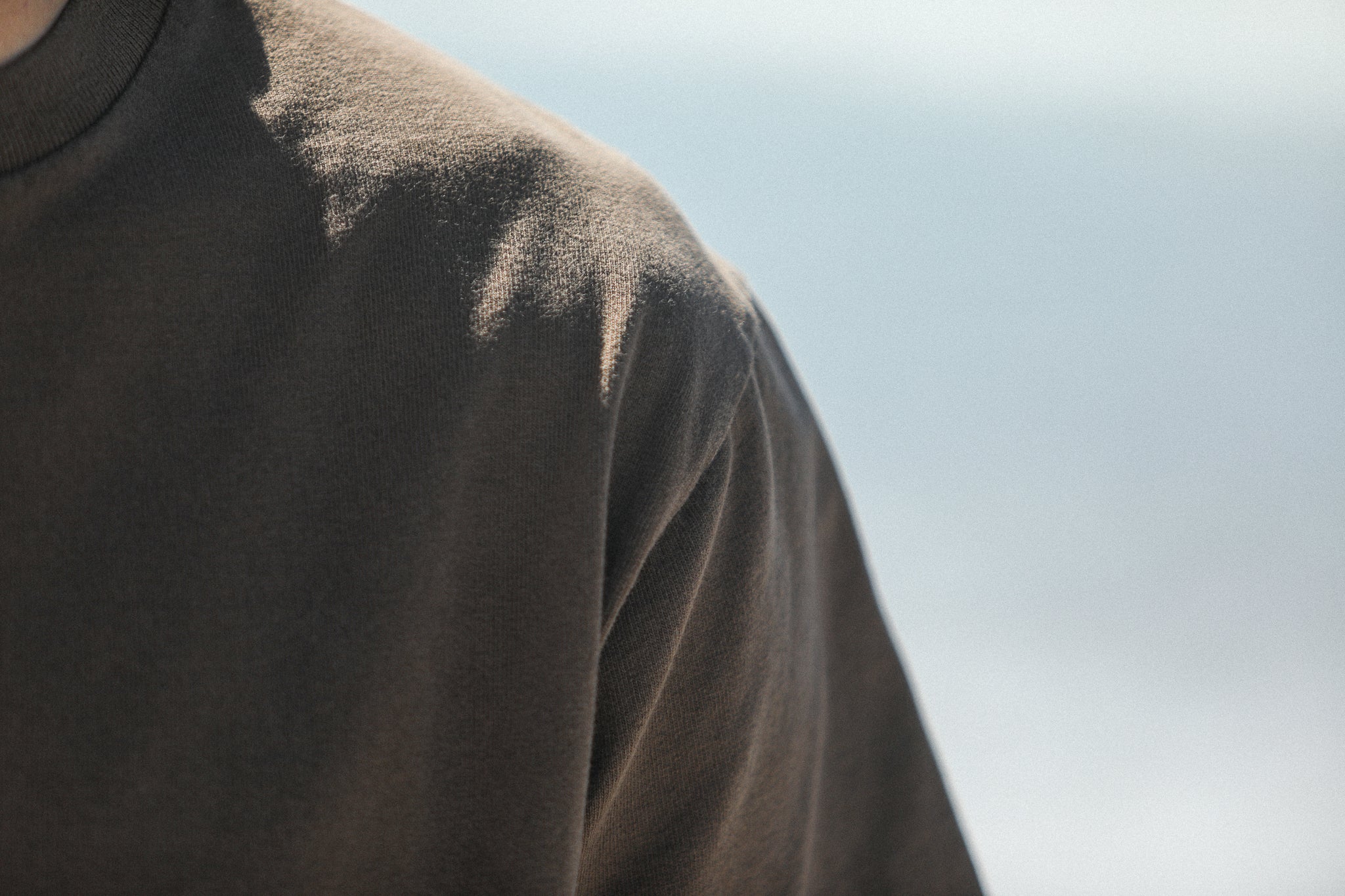 Tee-Shirt Confort Acid Wash Cappuccino
