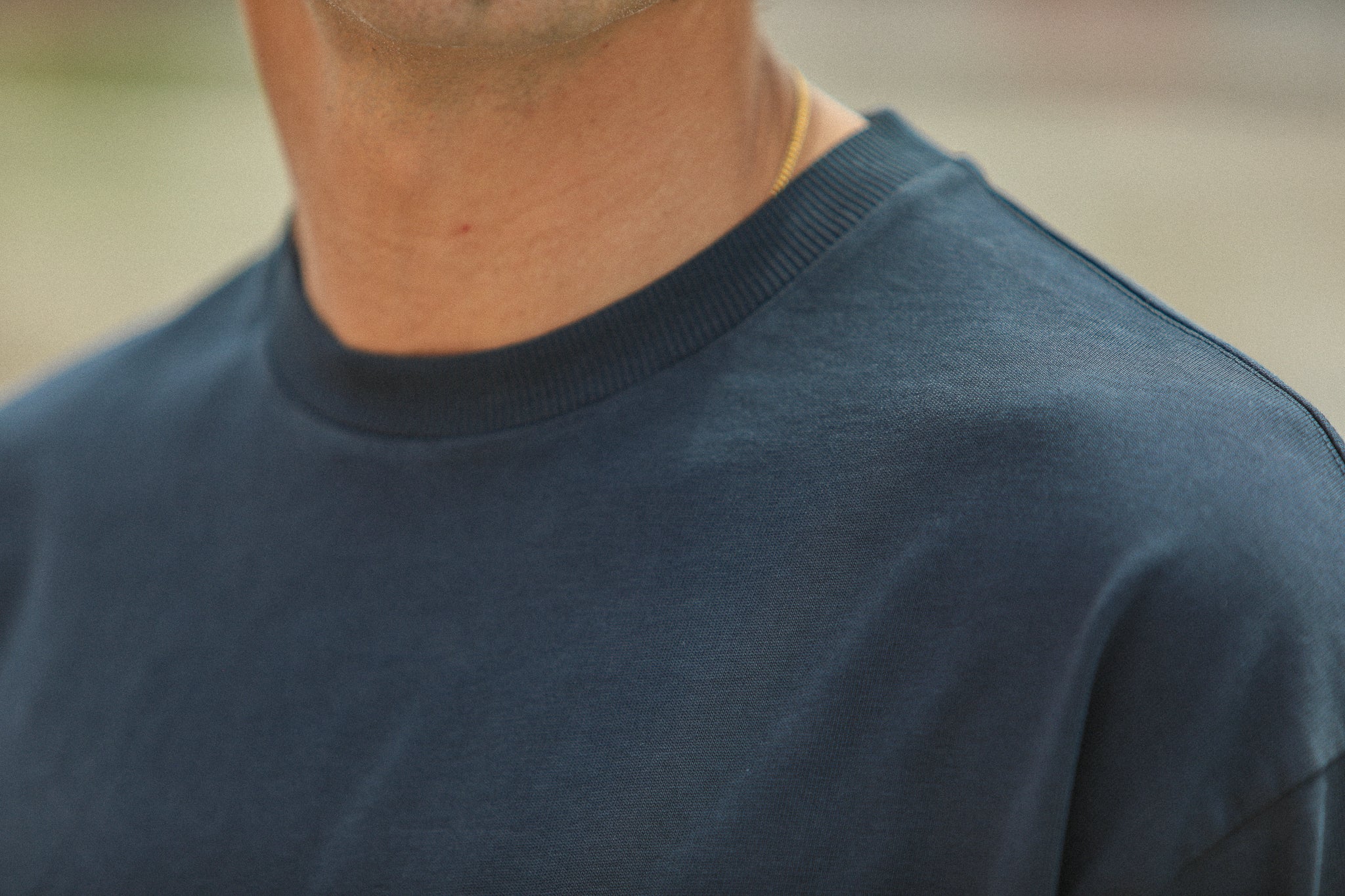 Tee-Shirt Oversize Acid Wash Indigo