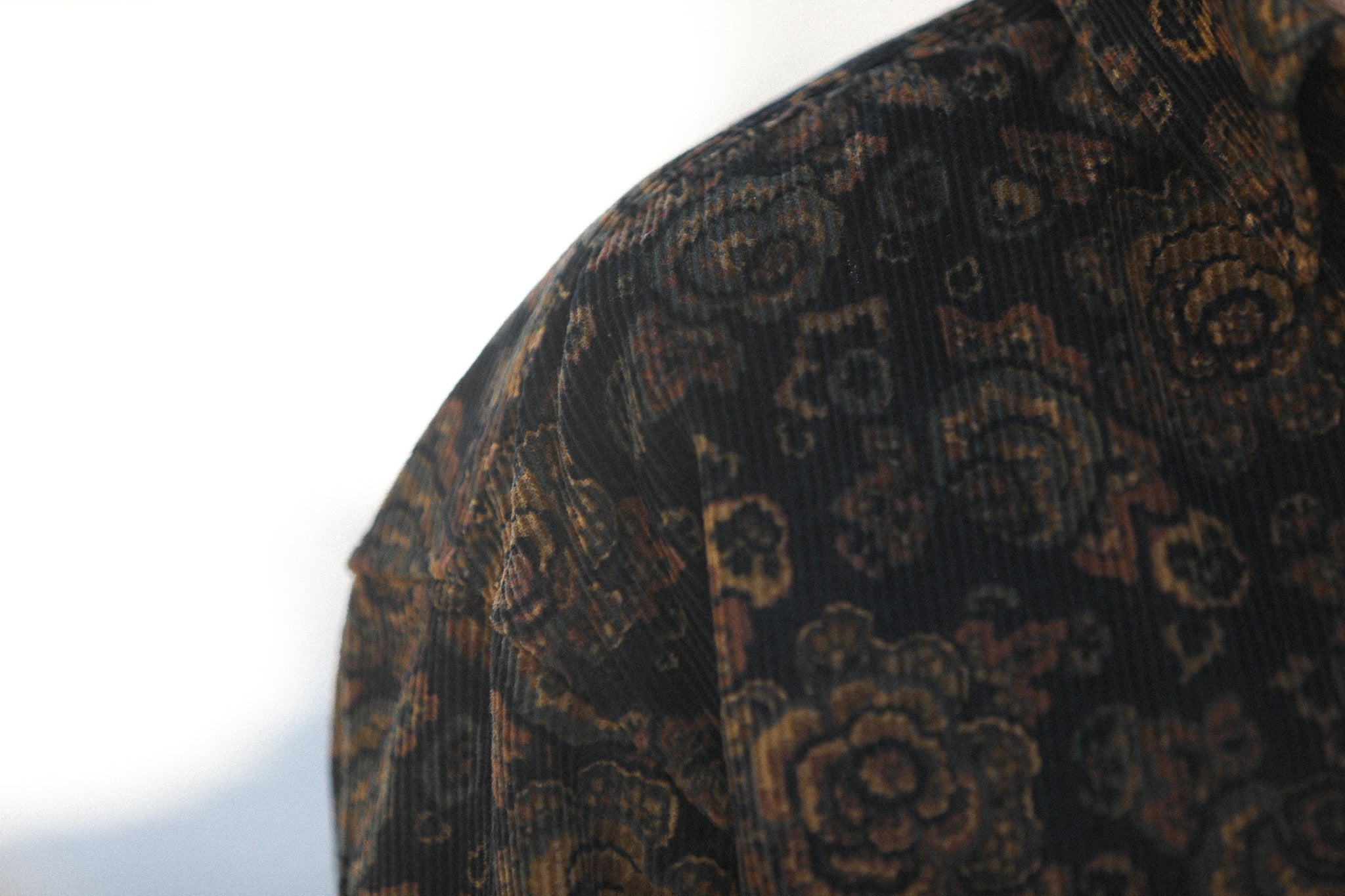 Surchemise Velours Paisley Noir - New Modern Fit