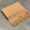 Echarpe Oversize En Laine d'Agneau Beige