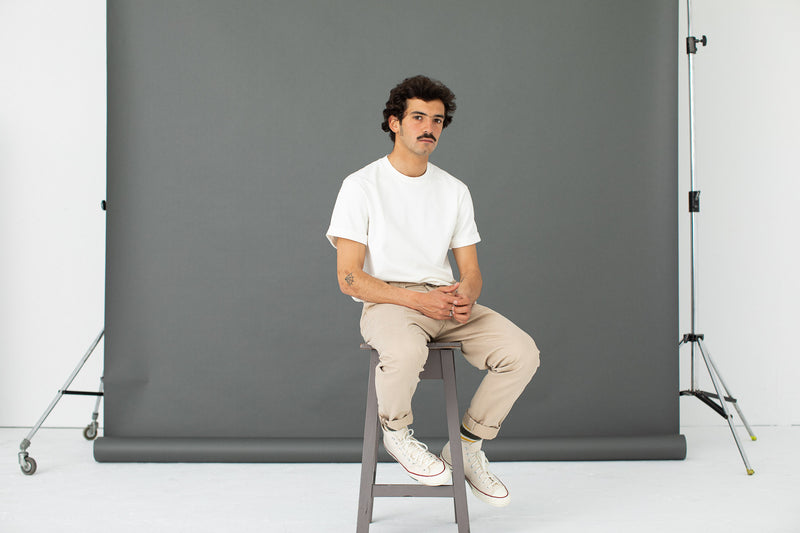 Chino Militaire à Pince Beige