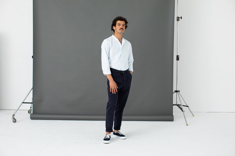 Militaire Pull Drapeau Noir Surchemise Militaire Denim Indigo