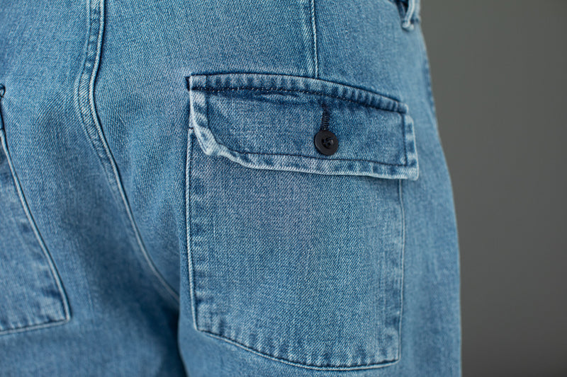 Fatigue Pants Denim Japonais Bleached