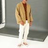 Veste Kimono Canvas Japonais Beige