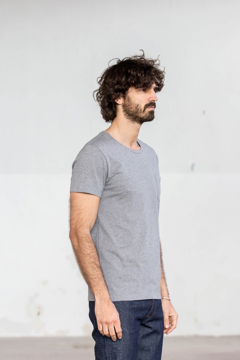 Back in stock - Tee-shirt Pocket Gris