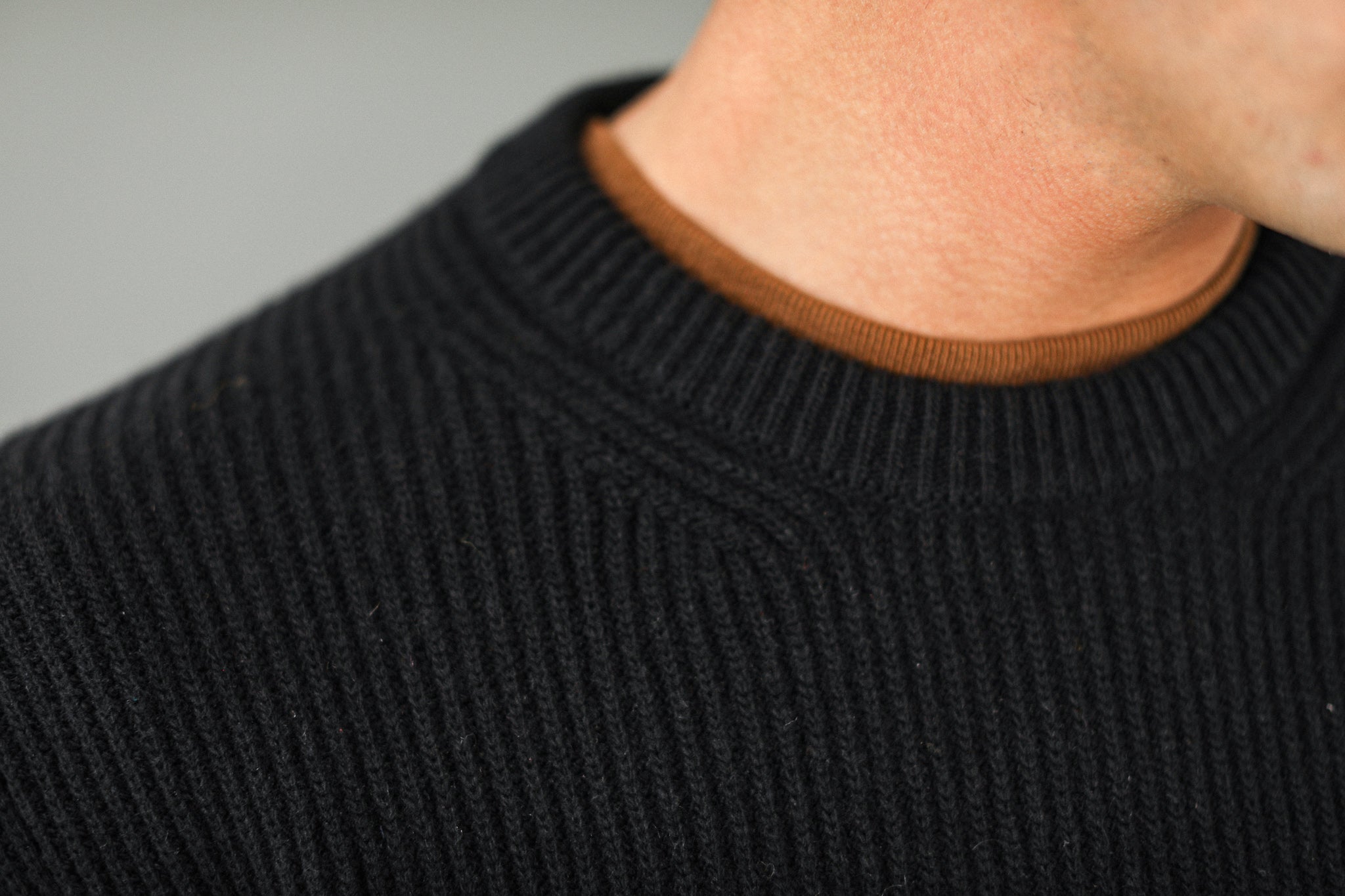 Pull Militaire Lambswool Noir