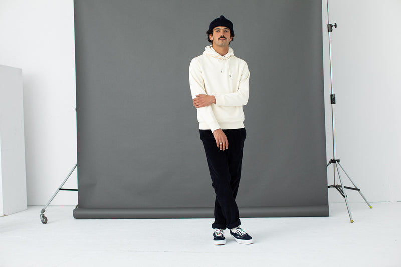 Skate Pant à Pince Velours Marine